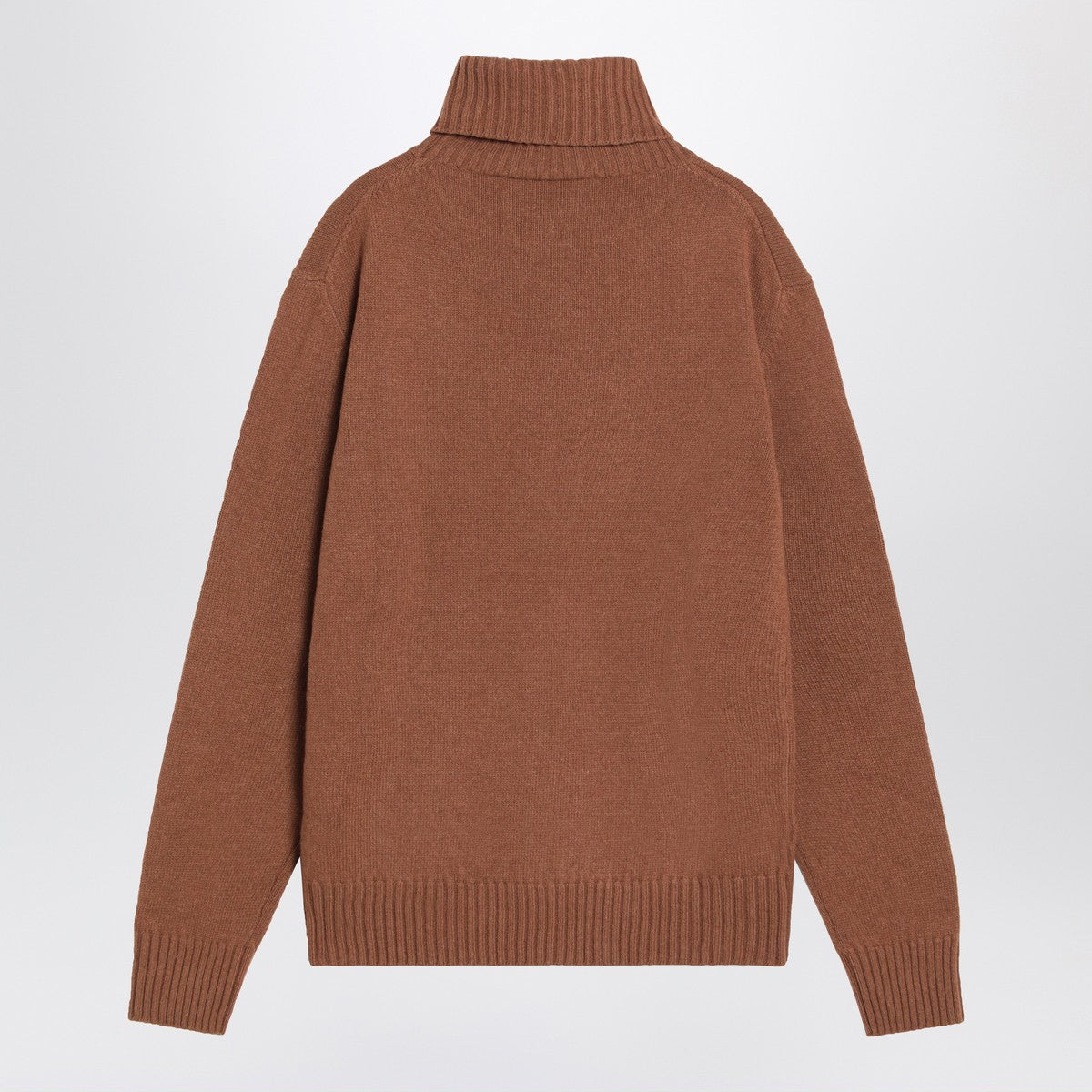 Ami Paris Hazelnut Ami De Coeur turtleneck sweater